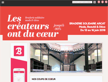 Tablet Screenshot of braderie-arcat.fr